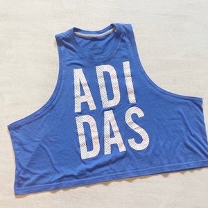 Adidas XL muscle tee crop top!